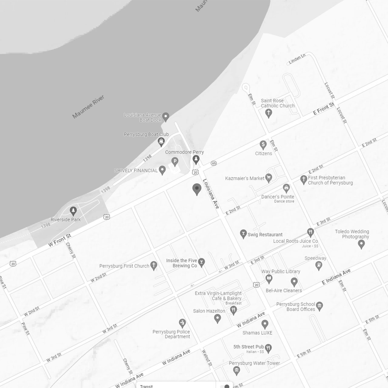 Map Perrysburg Bw 1920